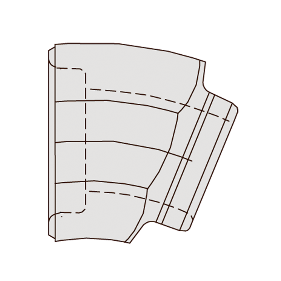60 cm ig - bøjning 11°