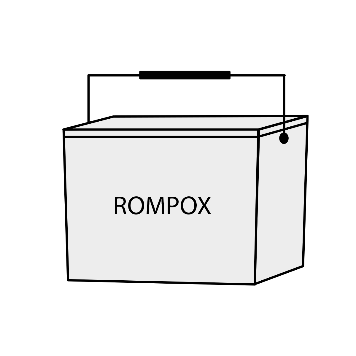 Rompox®-D1 Sort-basalt (sæt à 27,5 kg - 25 kg sand)
