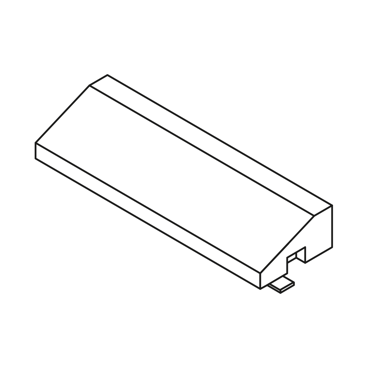 A-Sømkantsten 2,5/8x16x50 cm Grå overkørsel