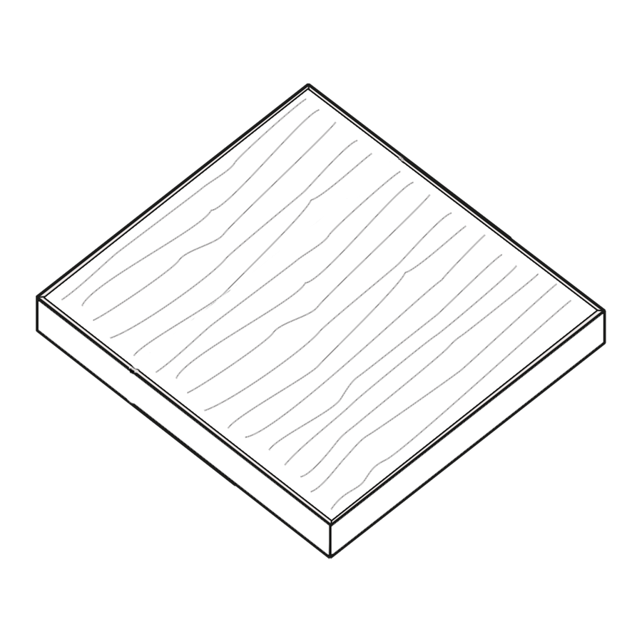 Bella Fin Platten m/fas 90x90x9 cm Grau