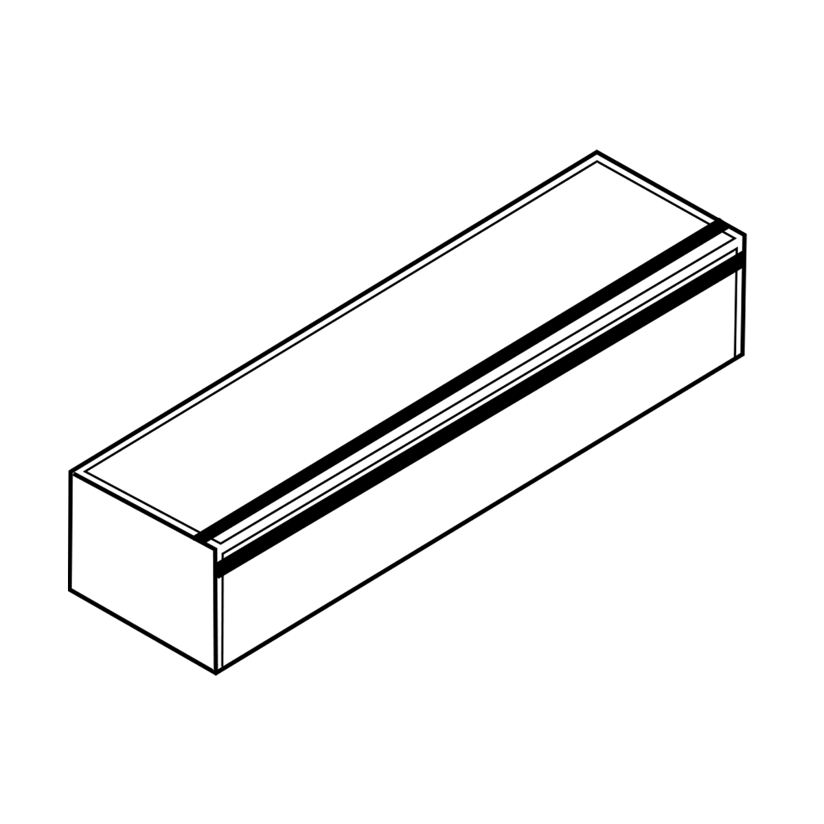 Treppenstufen 200x35x18 cm Grau mit Vorderkantenmarkierung