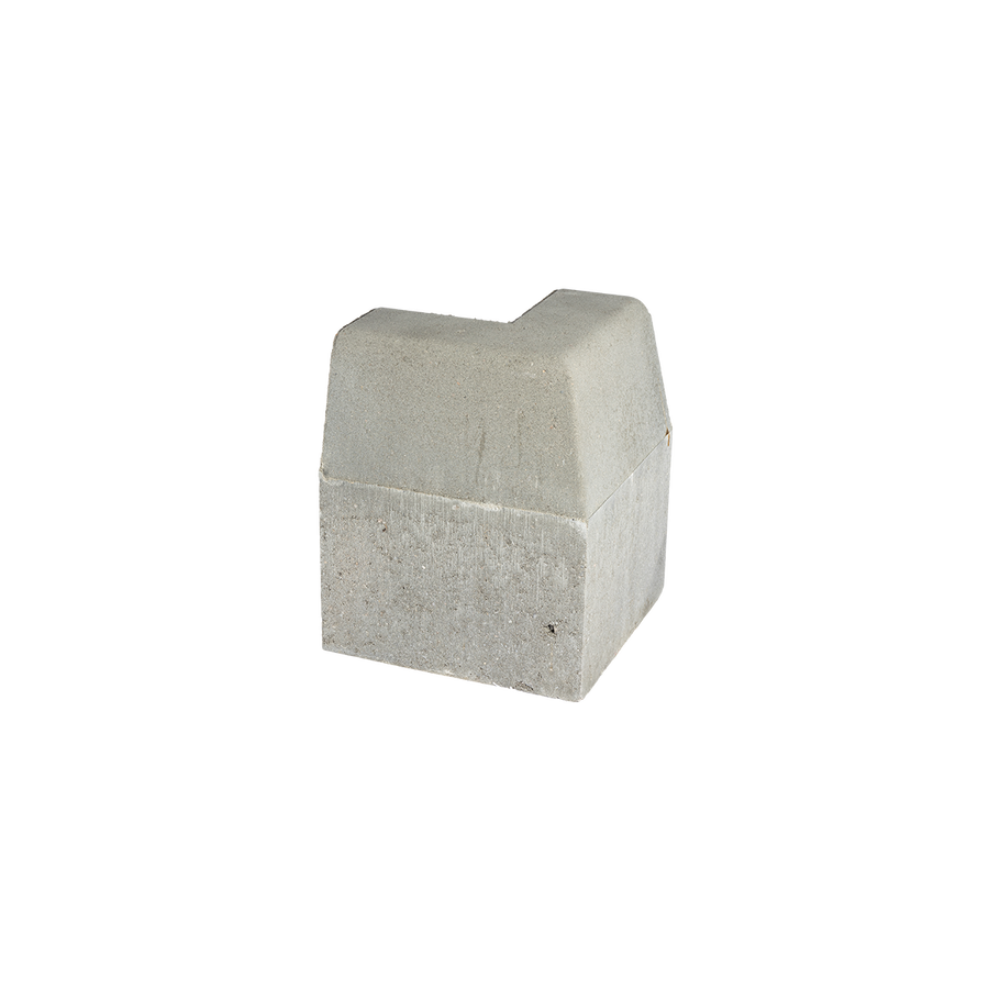 Fortovskantsten 7/10x30 cm Grå 90° udv. hjørner skarp