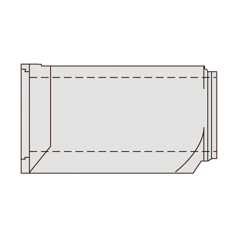 70 x 225 cm ig - fodrør, forstærket - type C