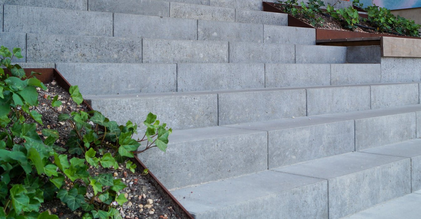 Arashigaoka permeabilitet skuffe Udendørs trappetrin i beton | IBF Privat