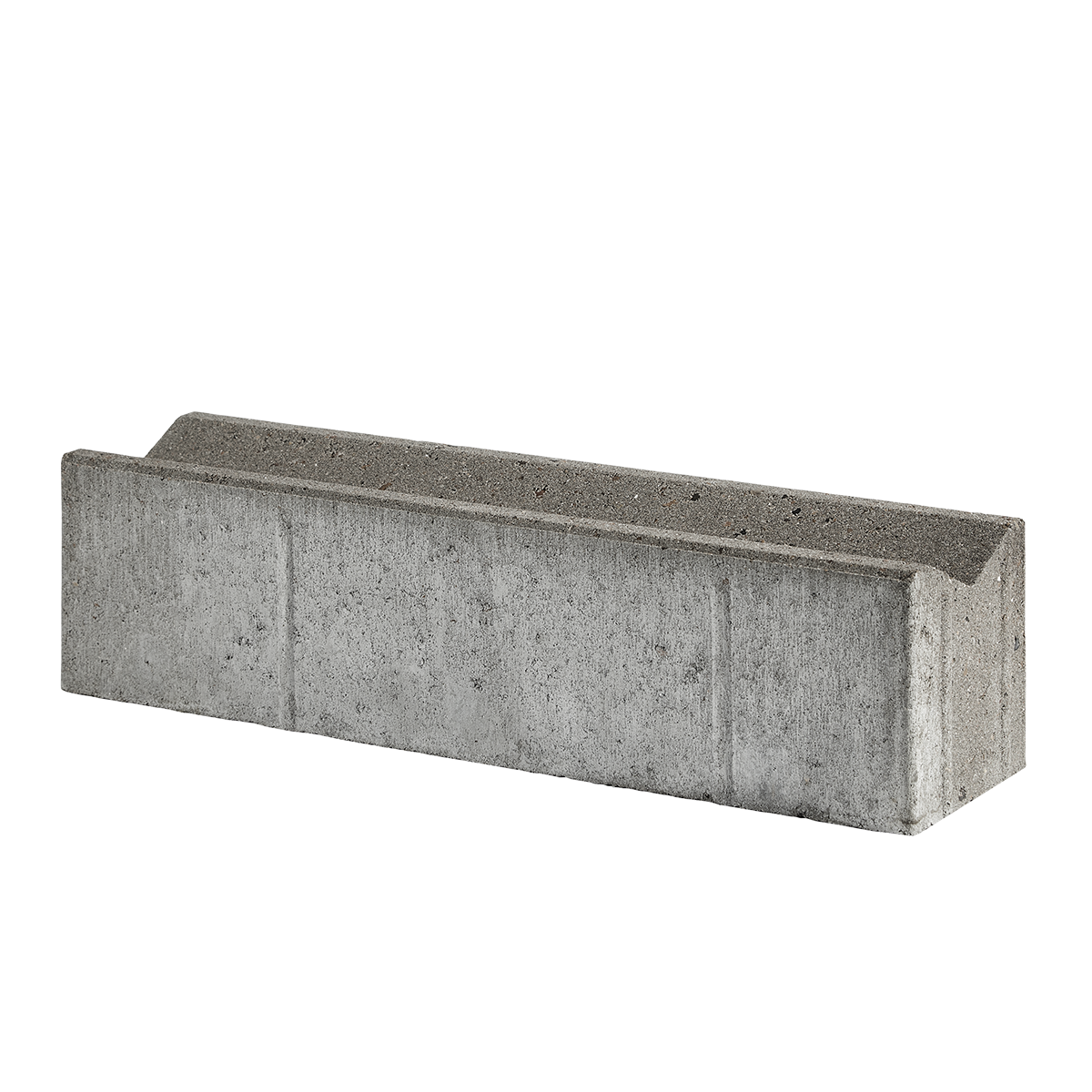 Albertslund-tiefbordsteine 15x15/12,5x60 cm Grau Muldensteine